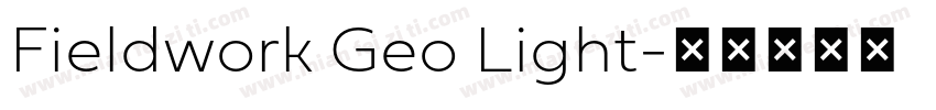Fieldwork Geo Light字体转换